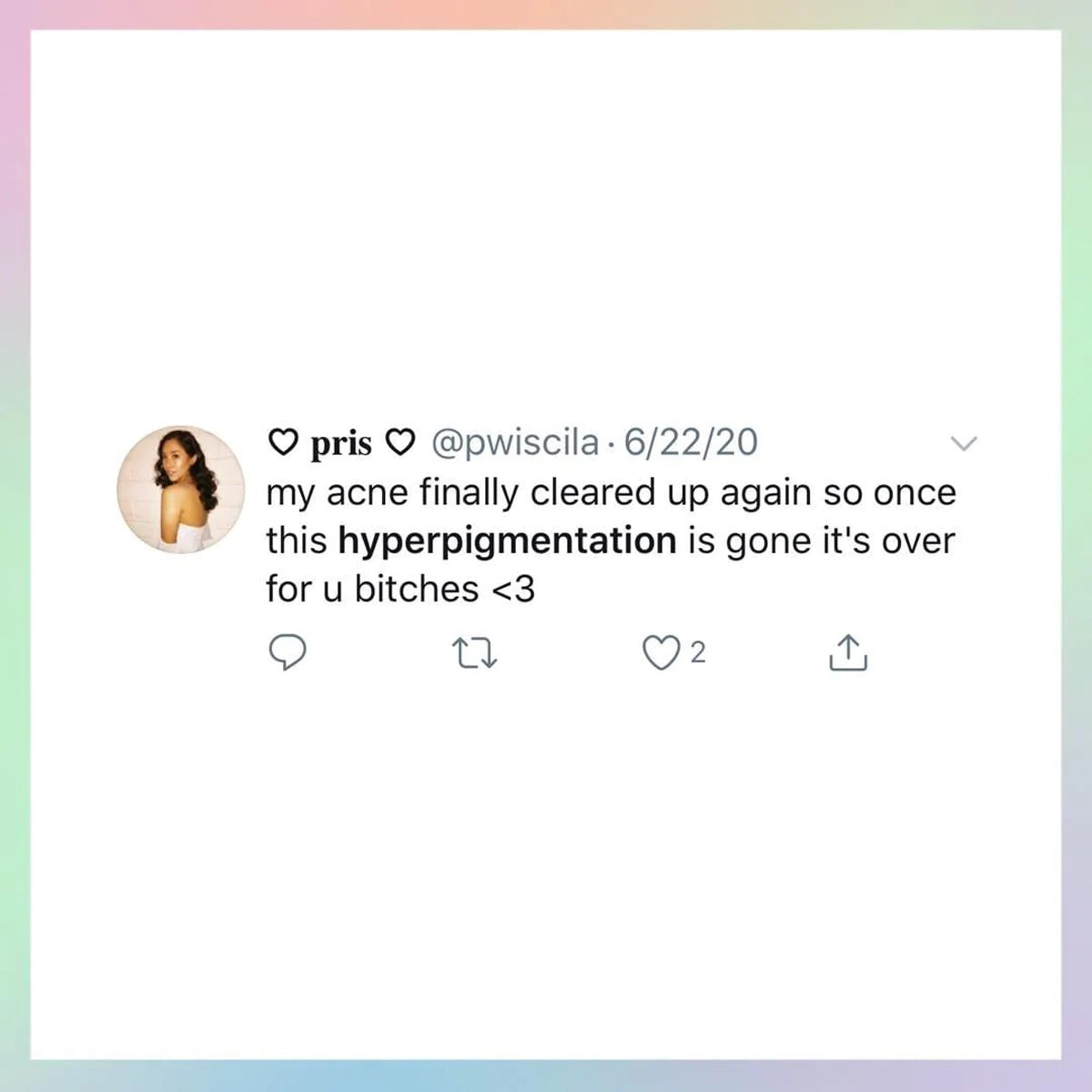 ZitSticka hyperpigmentation tweet 