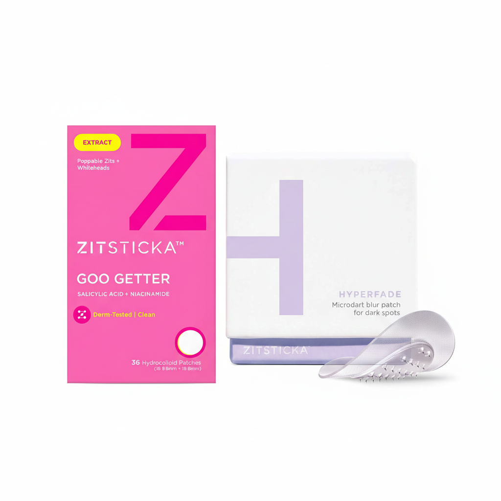 Breakout to Bright Bundle: includes a brightening patch and a post-zit dark spot solution.