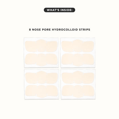 GOO GETTER™ Nose: Four sheets with two beige nose strips each to effectively target blackheads.